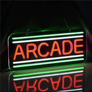 Neon Sign Arcade LED Game Zone Room Bar Man Cave Bedroom Art Gaming Wall Artwork